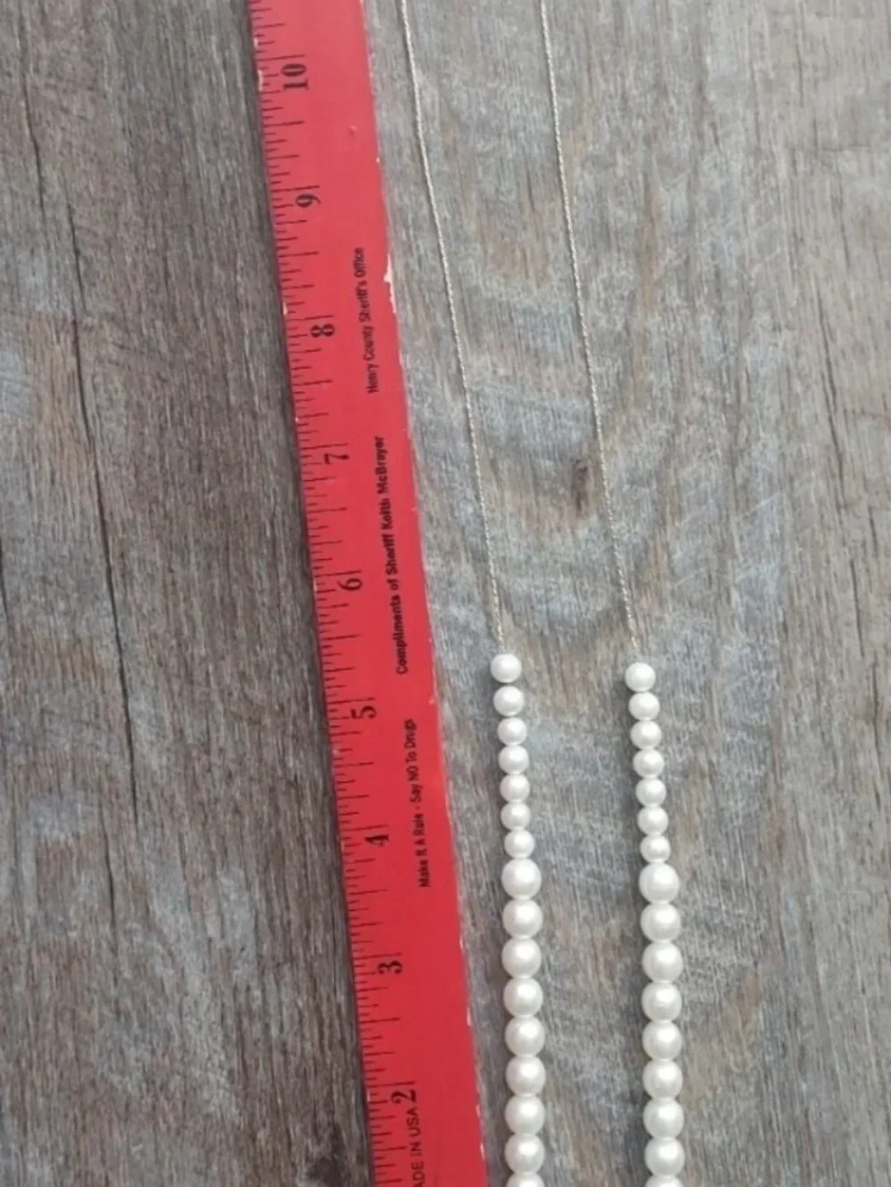 Jtv pearl ring sz 7  and pearl necklace